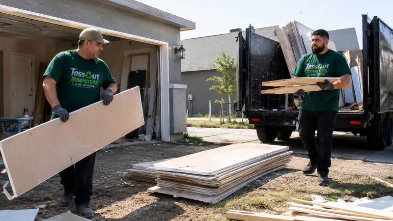 Construction debris & drywall