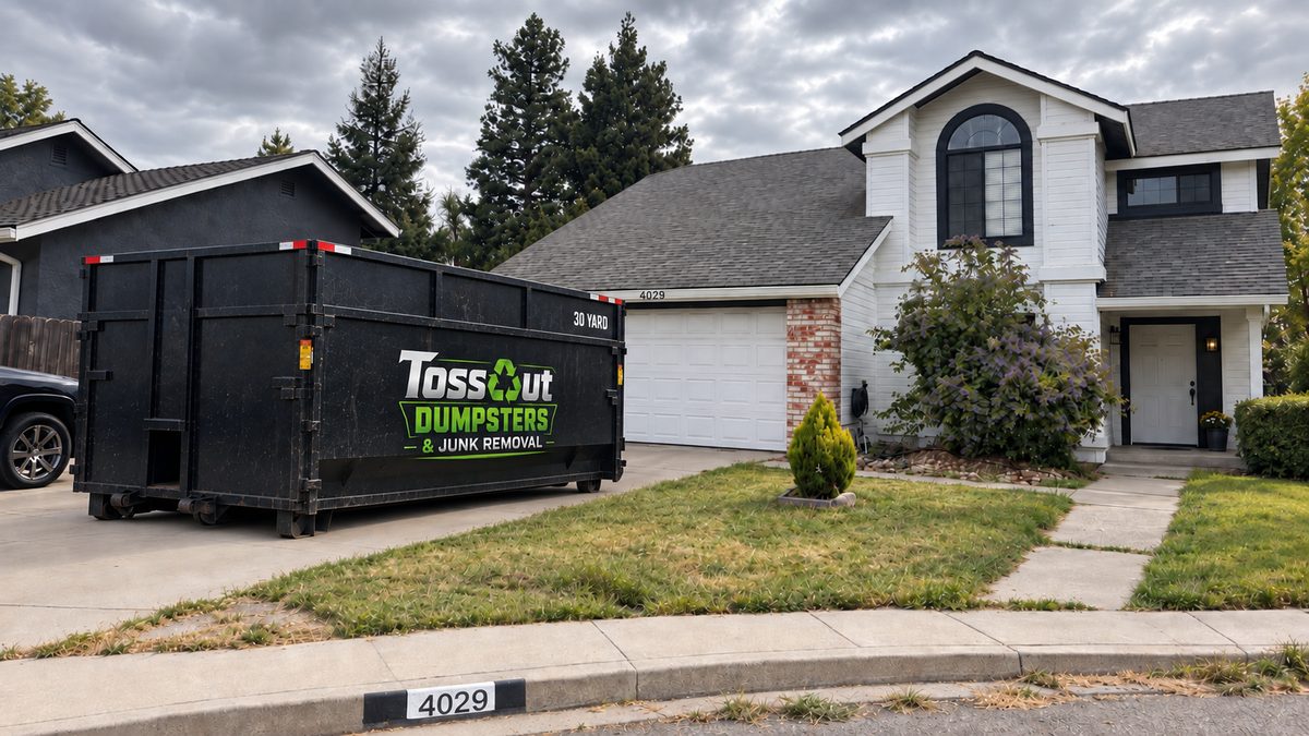 30-yard roll-off dumpster